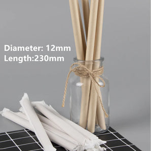 Jumbo Bio Paper Straws (Individually Wrapped) (12mm*230mm)(PLA quality)