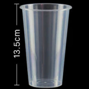 Regular PP D90 Thin Clear Cups 500ml (1000pcs)