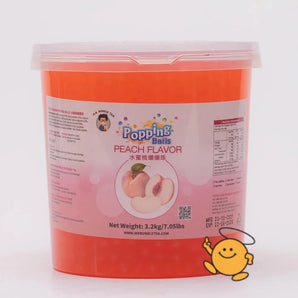 [HAPPY CUP PRODUCT] Peach Flavour Popping Balls (3.2kg)